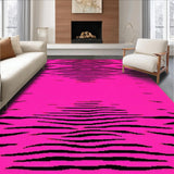 Ultra Soft Area Rug, Non Slip, Stain Resistant, Washable Area Rugs for Living Room, Bedroom, Bold Abstract Animal Print Style(Pink)