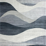 Ultra Soft Area Rug, Non Slip, Stain Resistant, Washable Area Rugs for Living Room, Bedroom, Chic Vintage Textured Design(Gray)