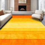Ultra Soft Area Rug, Non Slip, Stain Resistant, Washable Area Rugs for Living Room, Bedroom, Dynamic Modern Shag Design(Orange)