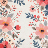 Ultra Soft Area Rug, Non Slip, Stain Resistant, Washable Area Rugs for Living Room, Bedroom, Neutral Floral Playroom Soft Faux Wool Area Carpet(Ivory)
