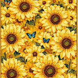 Vintage Sunflower Floral Artistry(Yellow)