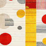 Contemporary Linear Patterned Appeal(Red)