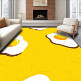 Ultra Soft Area Rug, Non Slip, Stain Resistant, Washable Area Rugs for Living Room, Bedroom, Joyful Soft Playful Look(Yellow)