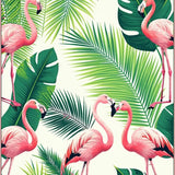 Ultra Soft Area Rug, Non Slip, Stain Resistant, Washable Area Rugs for Living Room, Bedroom, Chic Coastal Flamingo Print Style(White)