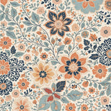 Floral Vintage Beige Medallion(Beige)