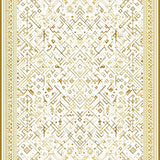 Ultra Soft Area Rug, Non Slip, Stain Resistant, Washable Area Rugs for Living Room, Bedroom, Contemporary Soft Tiled Composition(White)