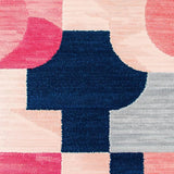 Ultra Soft Area Rug, Non Slip, Stain Resistant, Washable Area Rugs for Living Room, Bedroom, Geometric Blush Pink Kids Playroom Runner(Pink)
