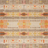 Minimalist Striped Design with Orange Accents(Gray)