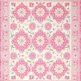 Ultra Soft Area Rug, Non Slip, Stain Resistant, Washable Area Rugs for Living Room, Bedroom, Sublime Cozy Floral Aesthetic(White)