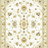 Ultra Soft Area Rug, Non Slip, Stain Resistant, Washable Area Rugs for Living Room, Bedroom, Artistic Abstract Floral Area With Elegant Beige And Ivory Design(Beige)
