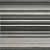 Ultra Soft Area Rug, Non Slip, Stain Resistant, Washable Area Rugs for Living Room, Bedroom, KaHouen Monochrome Striped Carpet(Black)