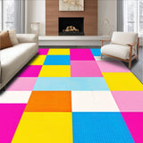 Ultra Soft Area Rug, Non Slip, Stain Resistant, Washable Area Rugs for Living Room, Bedroom, Joyful Brightly Colored Learning Canvas(Yellow)