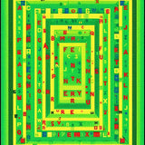 Charming Whimsical Round Design(Green)