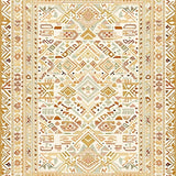 Beige & Cream Tribal Chic Design(Beige)