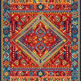 Bold Multicolored Woven Design(Red)