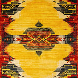 Ultra Soft Area Rug, Non Slip, Stain Resistant, Washable Area Rugs for Living Room, Bedroom, Chic Yellow Animal Print Aesthetic(Yellow)