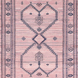 Ultra Soft Area Rug, Non Slip, Stain Resistant, Washable Area Rugs for Living Room, Bedroom, Vibrant Modern Diamond Geometry(Pink)