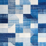 Ultra Soft Area Rug, Non Slip, Stain Resistant, Washable Area Rugs for Living Room, Bedroom, Preppy Bowtie Pattern Rug Soft Blue Decorative Mat with Non Slip Design(Blue)