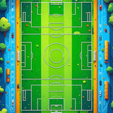 Vivid Child Friendly Cityscape Design(Green)