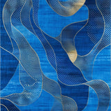Artistic Multi Hued Wave(Blue)