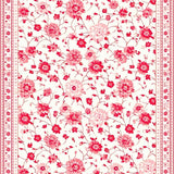 Ultra Soft Area Rug, Non Slip, Stain Resistant, Washable Area Rugs for Living Room, Bedroom, Vibrant Retro Blossom Design(White)