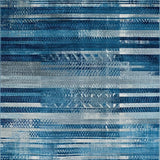 Dynamic Cross Woven Geometric Style(Blue)