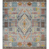 Ultra Soft Area Rug, Non Slip, Stain Resistant, Washable Area Rugs for Living Room, Bedroom, Chic Vintage Textured Patterns(Gray)