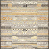 Minimalist Beige Trellis Visual(Gray)