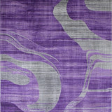Ultra Soft Area Rug, Non Slip, Stain Resistant, Washable Area Rugs for Living Room, Bedroom, Trendy Lush Purple Watercolor(Purple)