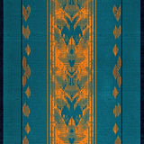 Artistic Teal and Dark Blue Motif(Blue)