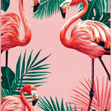 Fresh Botanical Patterned Entrance Mat(Pink)