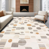 Modern Abstract with Dynamic Circular and Linear(Beige)