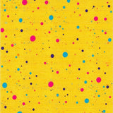 Joyful Abstract Color Splash Motif(Yellow)