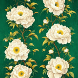 Ultra Soft Area Rug, Non Slip, Stain Resistant, Washable Area Rugs for Living Room, Bedroom, Naturalistic Peony Blossom Style(Green)