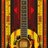 Striking Transitional Guitar Layout(Red)