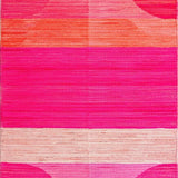 Vibrant Pink and Black Abstract(Pink)