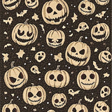 Fun Eerie Graphic Design Element(Black)