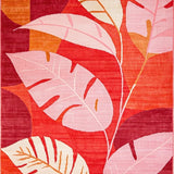 Eclectic Modern Leaf Silhouettes(Red)