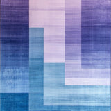 Ultra Soft Area Rug, Non Slip, Stain Resistant, Washable Area Rugs for Living Room, Bedroom, Elegant Soft Ombre Gradient(Blue)