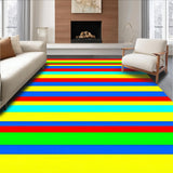Ultra Soft Area Rug, Non Slip, Stain Resistant, Washable Area Rugs for Living Room, Bedroom, Lively Modern Color Splash Motif(Red)