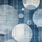Ultra Soft Area Rug, Non Slip, Stain Resistant, Washable Area Rugs for Living Room, Bedroom, Modern Snowball Inspired Pattern(Blue)
