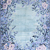 Ultra Soft Area Rug, Non Slip, Stain Resistant, Washable Area Rugs for Living Room, Bedroom, Dreamy Colorful Modern Motif(Blue)