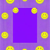 Eclectic Playful Smiling Motif(Purple)