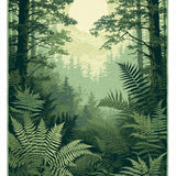 Ultra Soft Area Rug, Non Slip, Stain Resistant, Washable Area Rugs for Living Room, Bedroom, Rustic Sage Green Woodcut Aesthetic(Green)