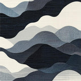 Ultra Soft Area Rug, Non Slip, Stain Resistant, Washable Area Rugs for Living Room, Bedroom, Abstract Grayscale Wave Pattern Runner Rug with Flowing Striped Motif(Gray)