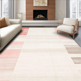 Beige Accent Area Pink Echoes Contemporary Style(Beige)