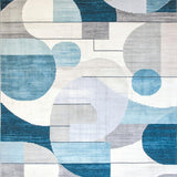 Ultra Soft Area Rug, Non Slip, Stain Resistant, Washable Area Rugs for Living Room, Bedroom, Vibrant Nursery Shaggy Appeal(Blue)