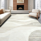 Stylish Contemporary Linear Flow(Beige)