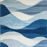 Artistic Contemporary Patterned Layering(Blue)
