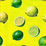 Sunny Lemon Fresh Abstract Art(Yellow)